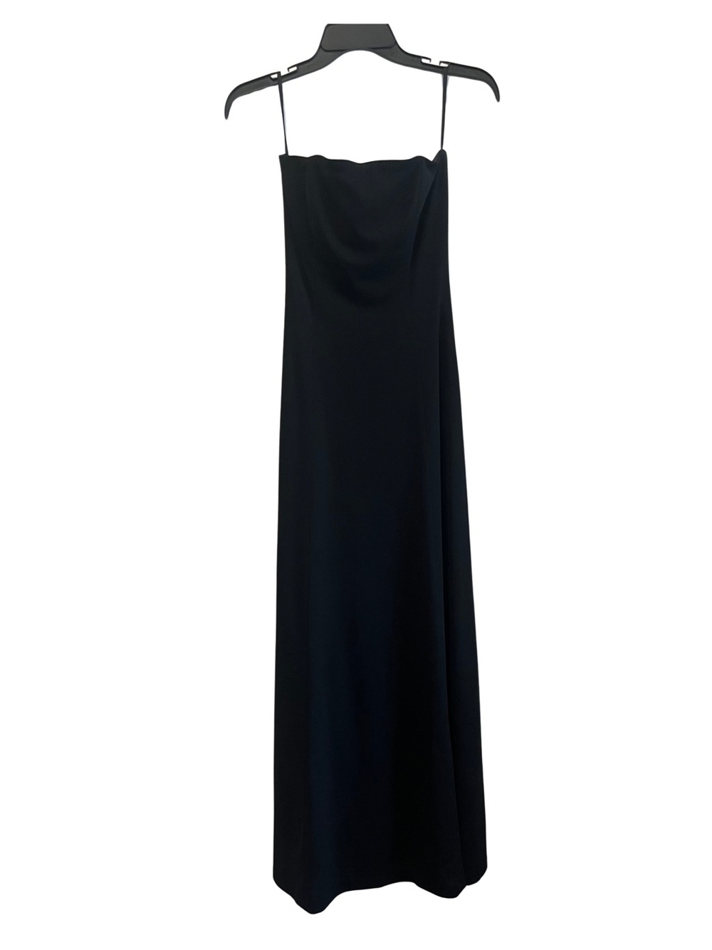 Vintage Lillie Rubin Black Strapless Formal Gown